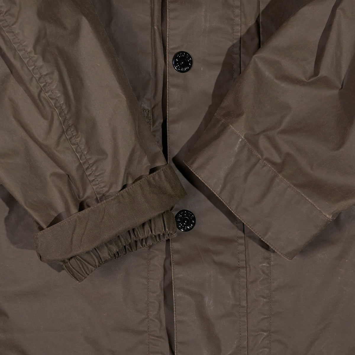 Stone Island Waxed Pigment Wax Finish Cotton Field Jacket