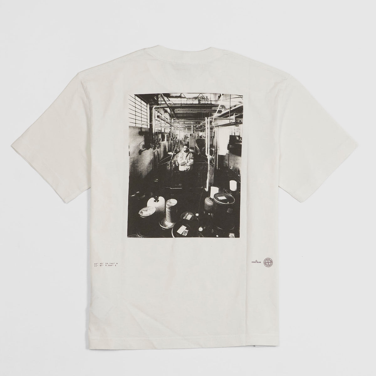 Stone Island Crew Neck Carlo Rivetti T-Shirt
