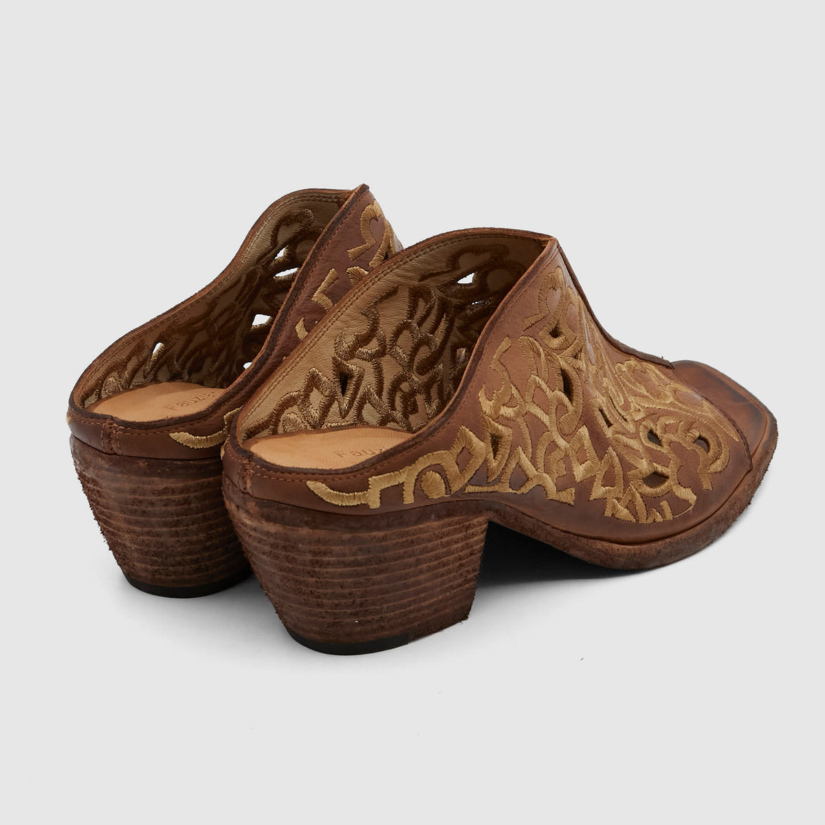Fauzian Jeunesse Ladies Embroidered Western Slipper