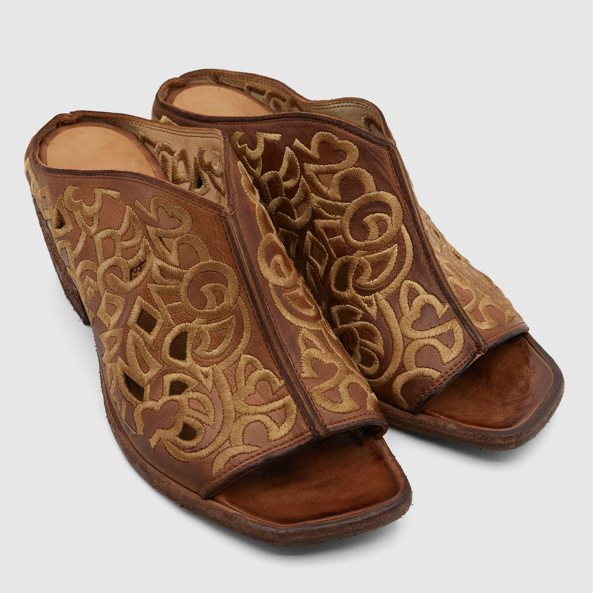 Fauzian Jeunesse Ladies Embroidered Western Slipper