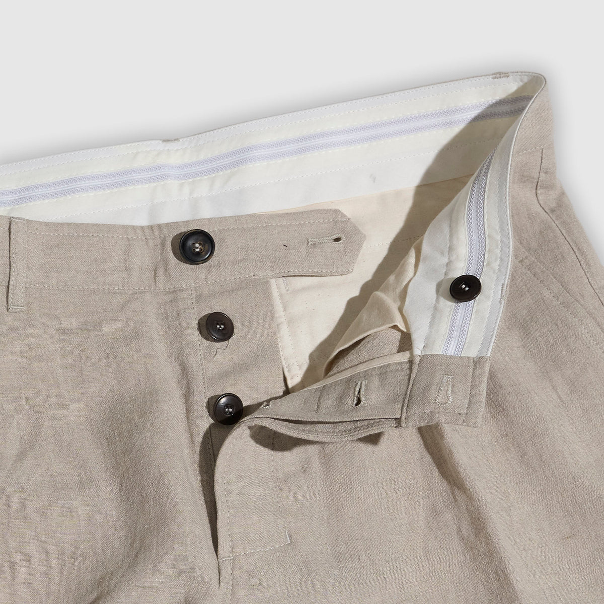 Hansen Chino Linen Sune Pleated Classic Trousers