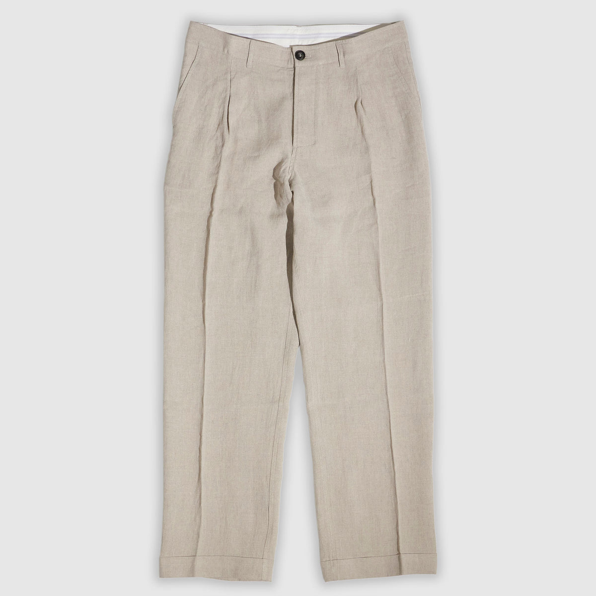 Hansen Chino Linen Sune Pleated Classic Trousers
