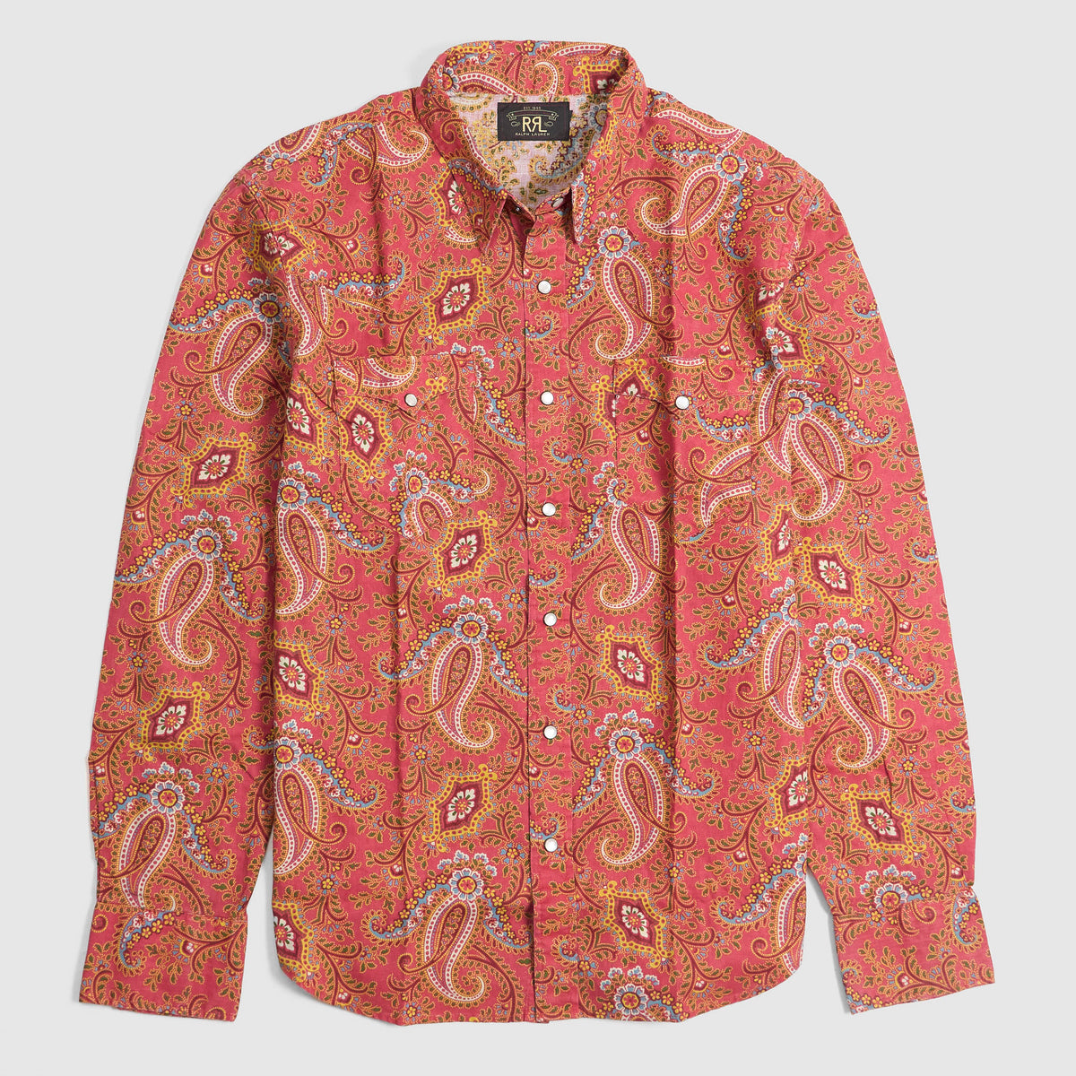 Double RL Long Sleeve Buffalo Paisley Shirt