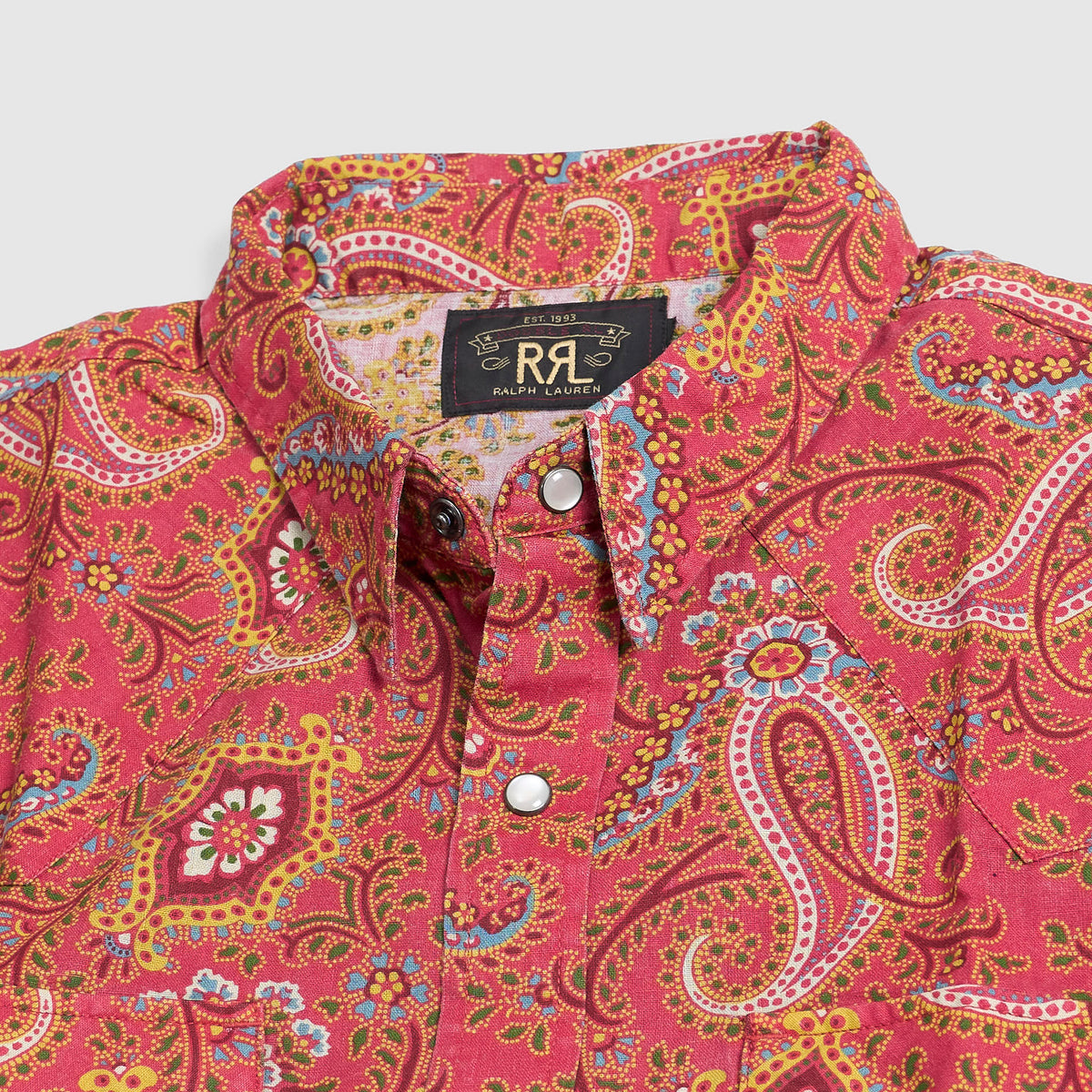 Double RL Long Sleeve Buffalo Paisley Shirt