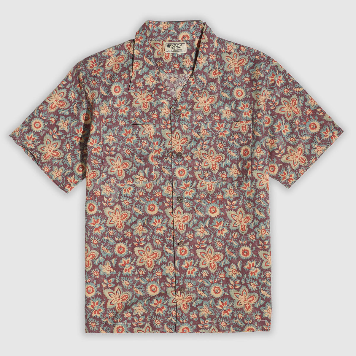 Double RL Floral Camp Collar Hawaiian Shirt