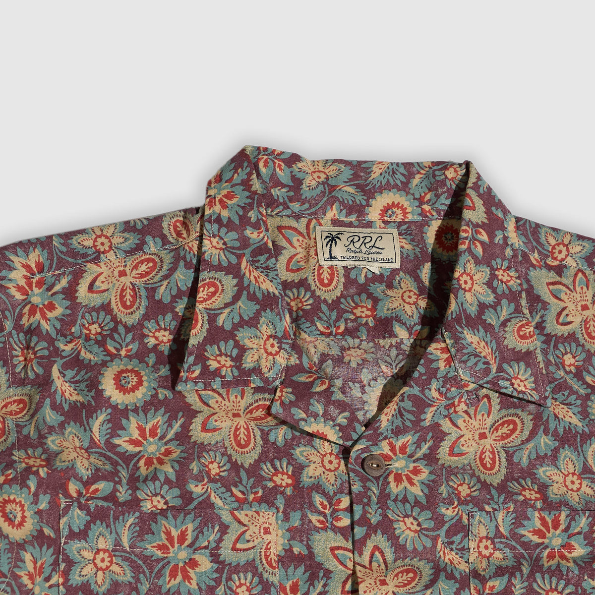 Double RL Floral Camp Collar Hawaiian Shirt