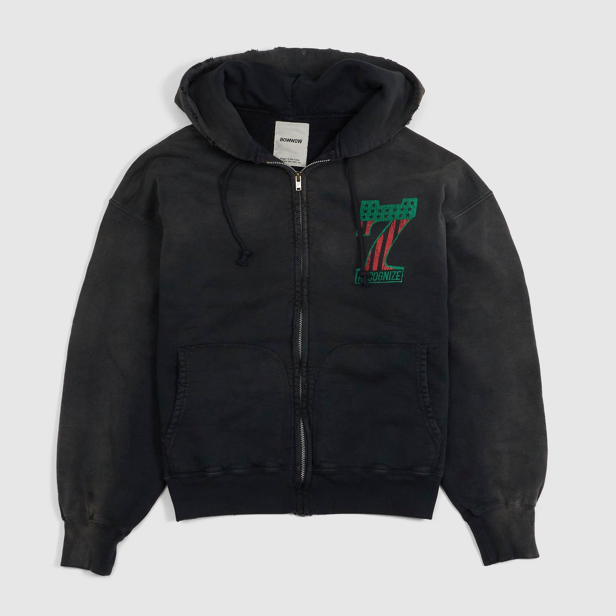 BOW WOW 7/11 Vinyl Aged Zip Hoodie - DeeCee style