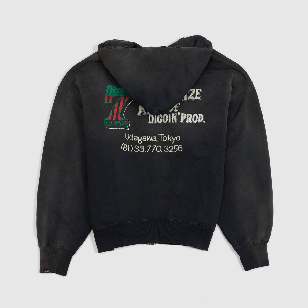 BOW WOW 7/11 Vinyl Aged Zip Hoodie