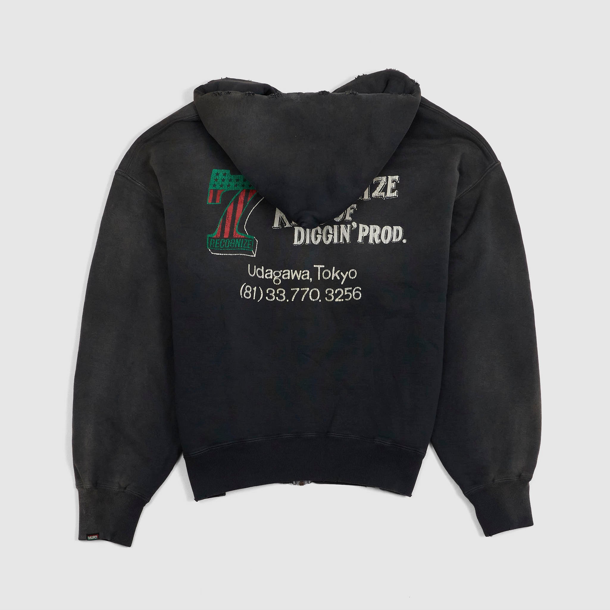 RECOGNIZE DJ MURO ジップアップフーディ