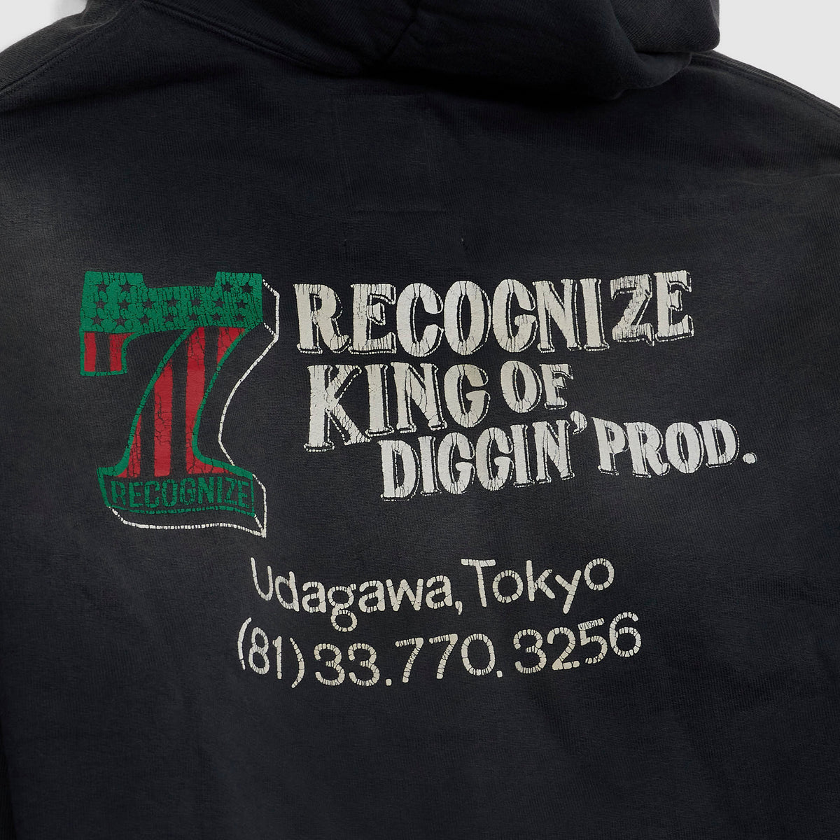 BOW WOW 7/11 Vinyl Aged Zip Hoodie