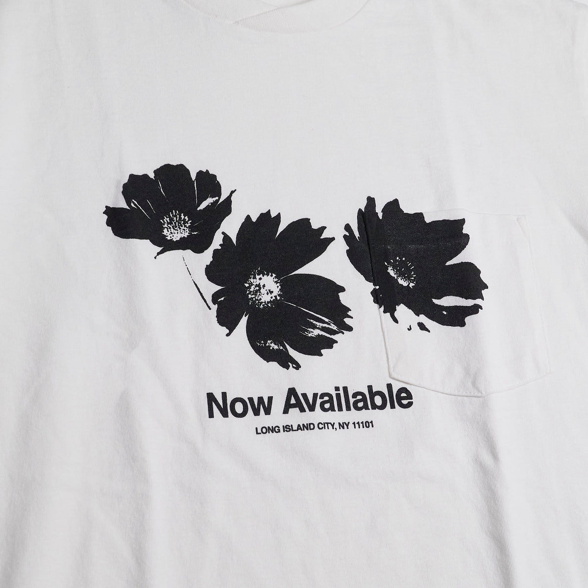 Engineered Garments Printed Cross Crew Long Island Neck T-Shirt