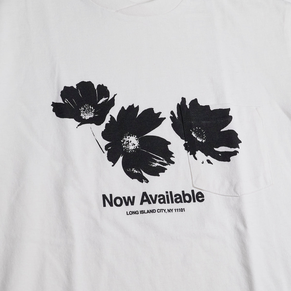 Engineered Garments Printed Cross Crew Long Island Neck T-Shirt