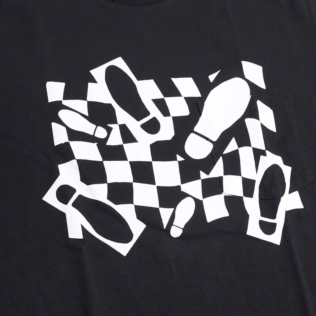 Engineered Garments Printed Cross Crew Neck Pocket T-Shirt