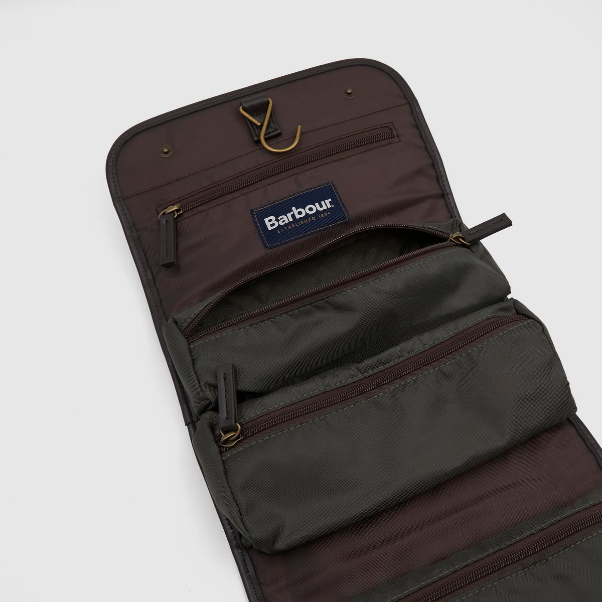 Barbour Waxed Hanging Washbag