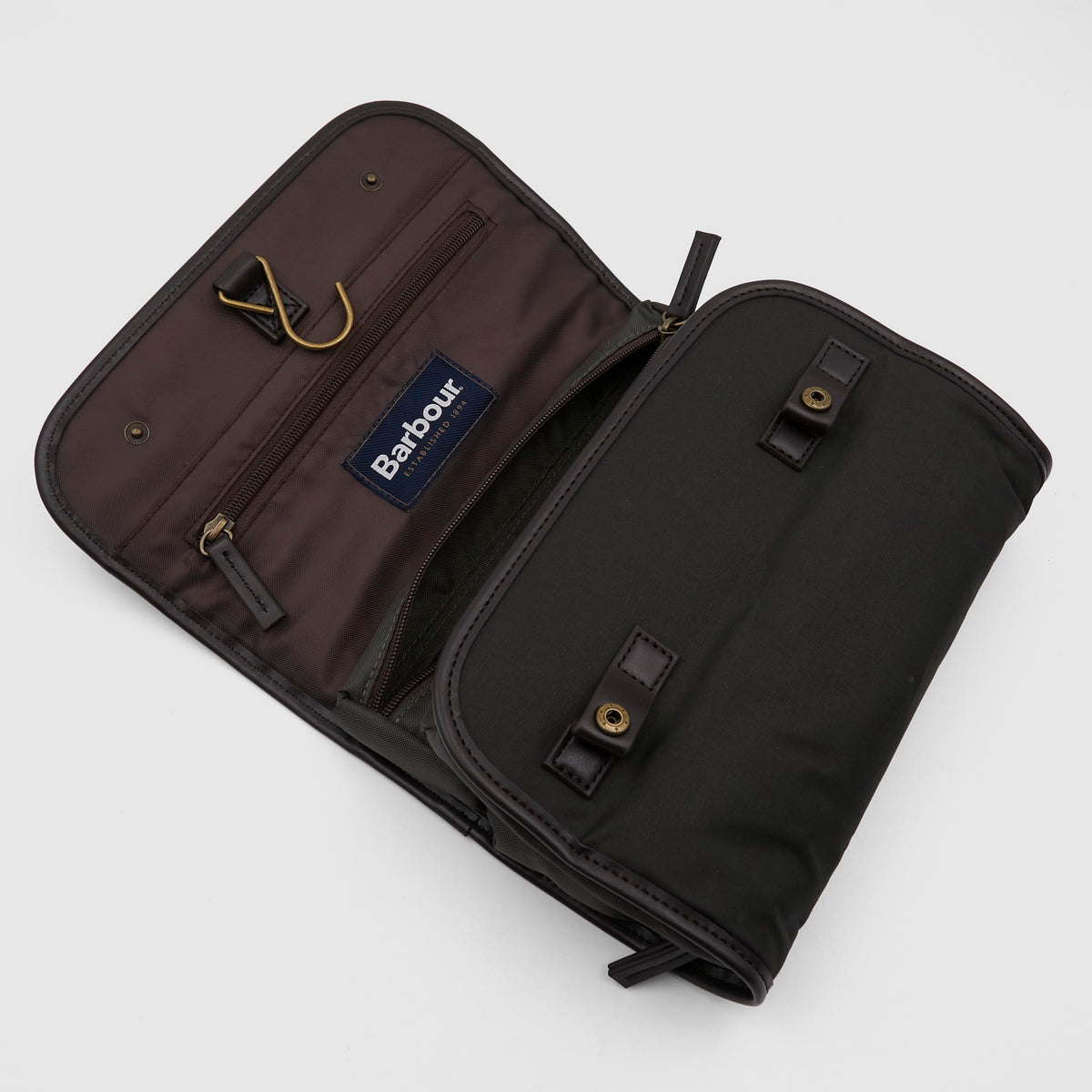 Barbour Waxed Hanging Washbag