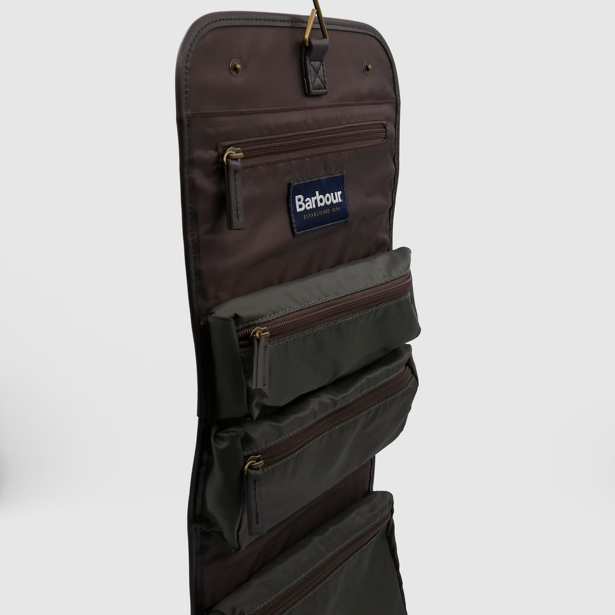 Barbour Waxed Hanging Washbag