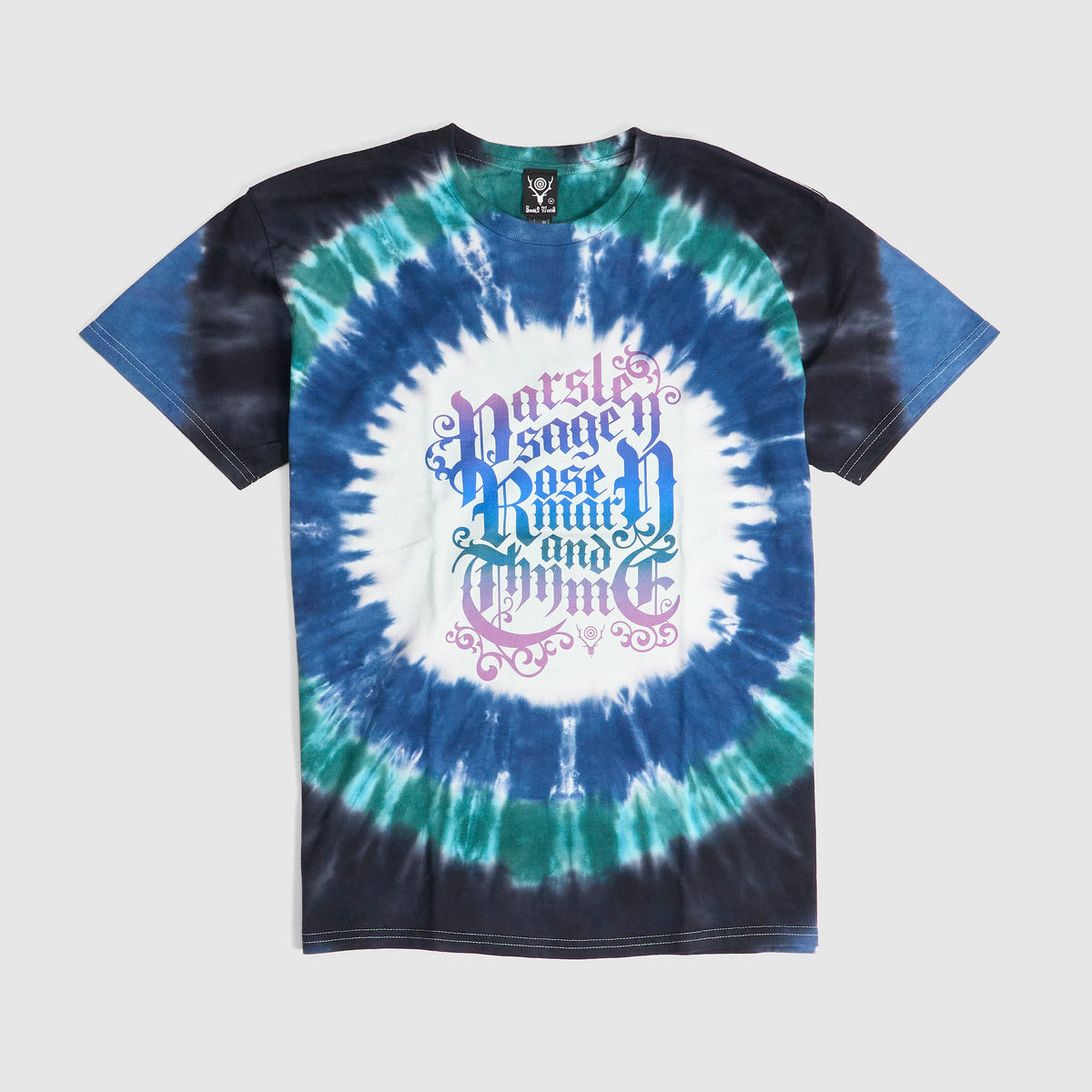 South2 West8 Tie-Dye Short Sleeve Crew Neck T-Shirt