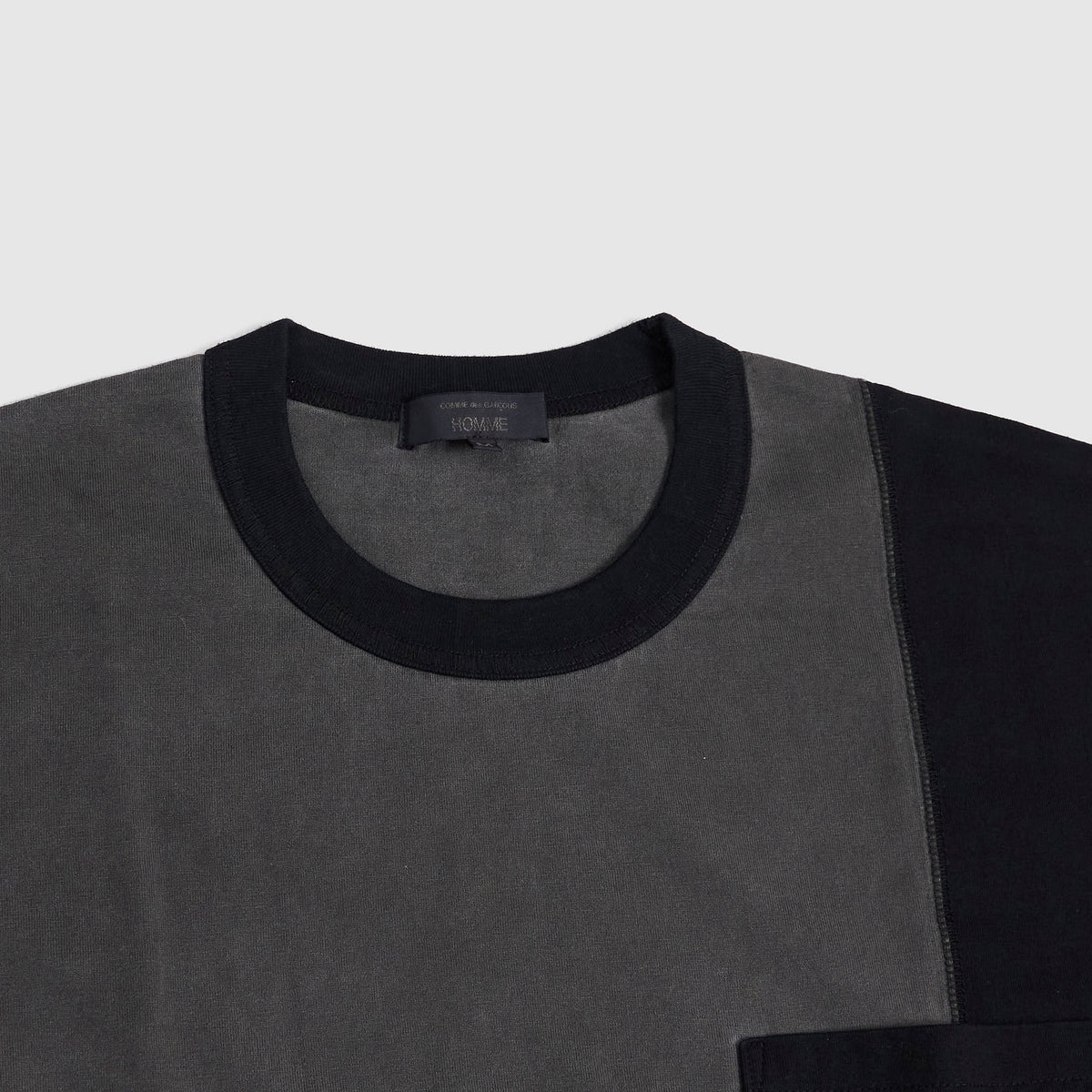 Comme Des Garçons Homme Short Sleeve Crew Neck Patchwork T-Shirt