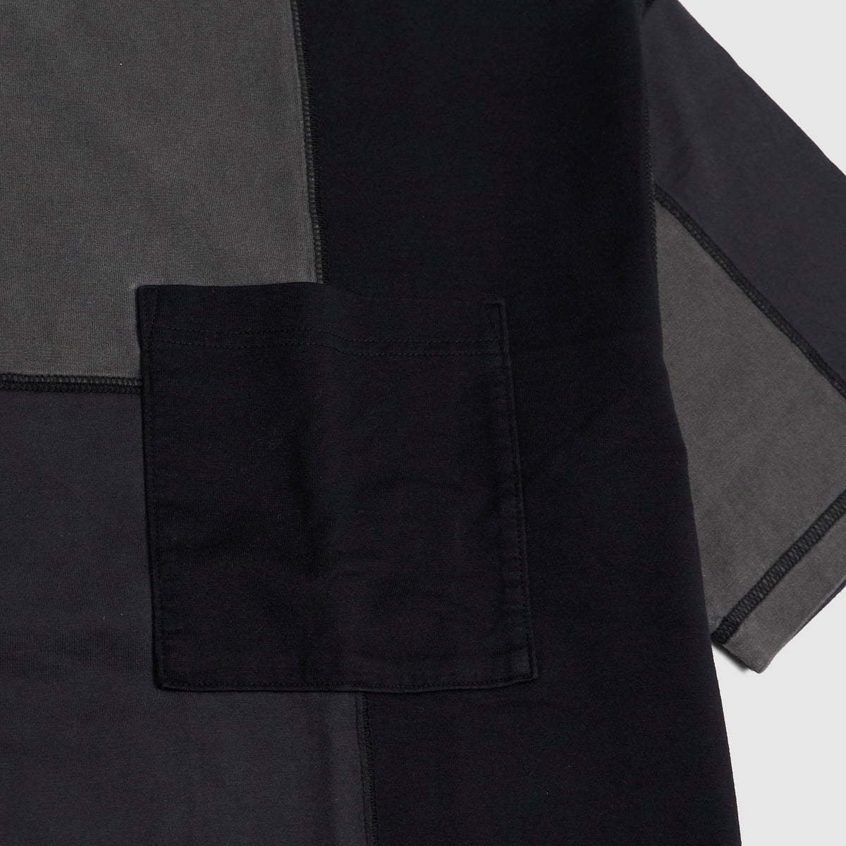 Comme Des Garçons Homme Short Sleeve Crew Neck Patchwork T-Shirt