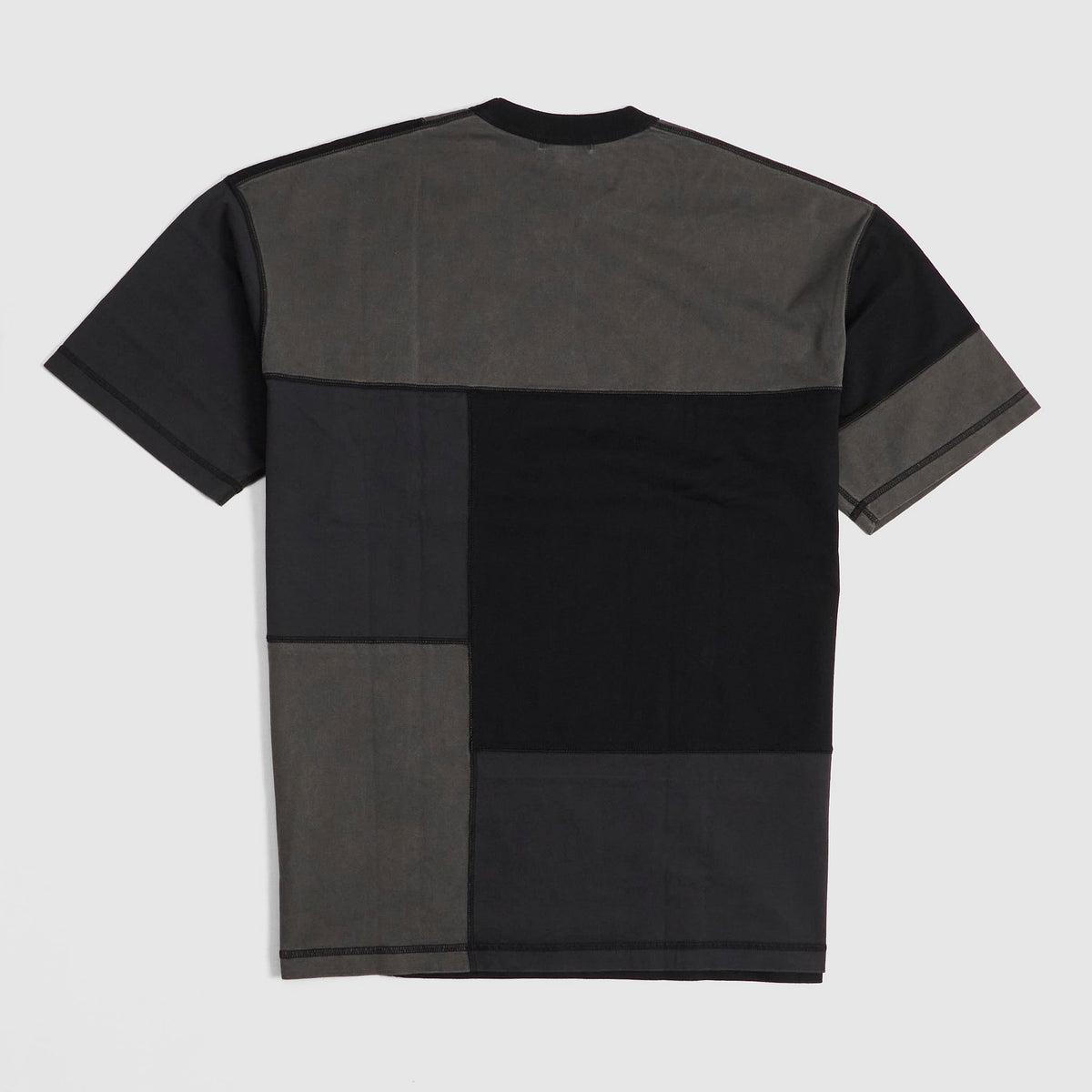 Comme Des Garçons Homme Short Sleeve Crew Neck Patchwork T-Shirt