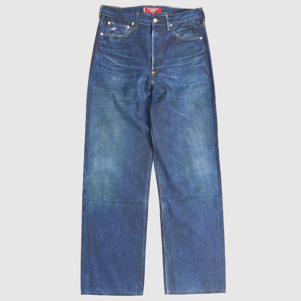 Junya Watanabe Man x Levi's® Cinchback Printed Big-E Linen Denim Jeans