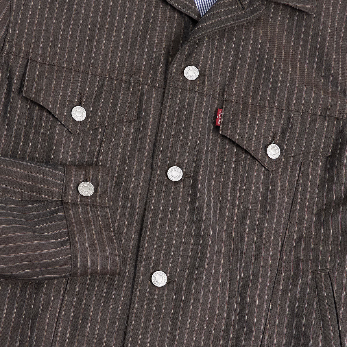 Junya Watanabe MAN x Levi's® Pinstripe Trucker Jacket