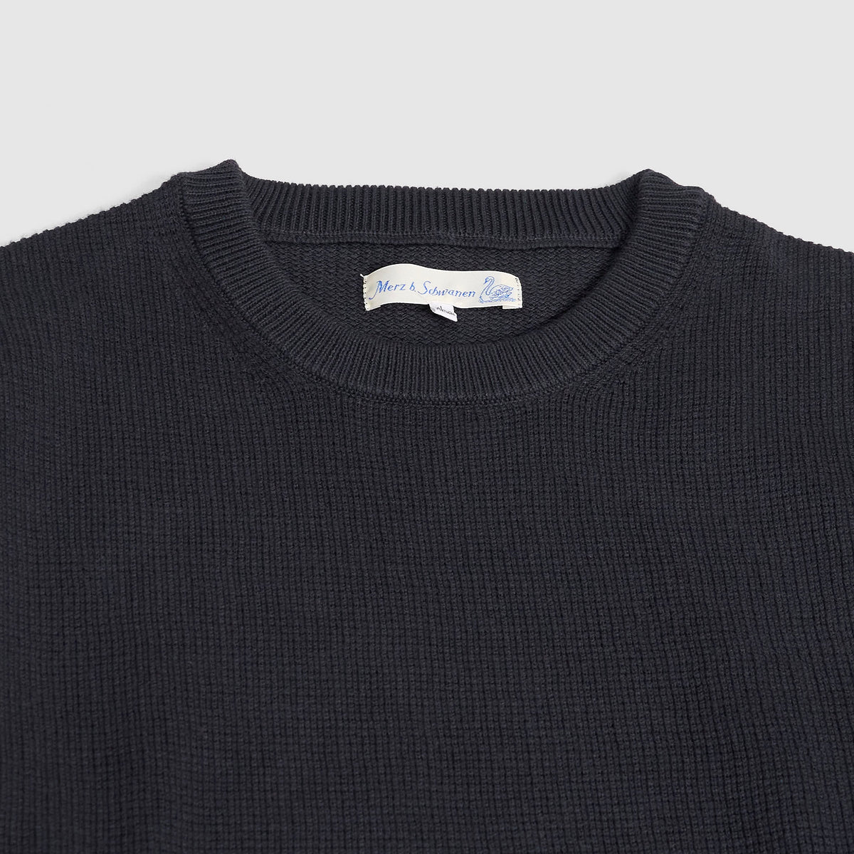 Merz b. Schwanen Lightweight Waffle Long Sleeves Crewneck Shirt