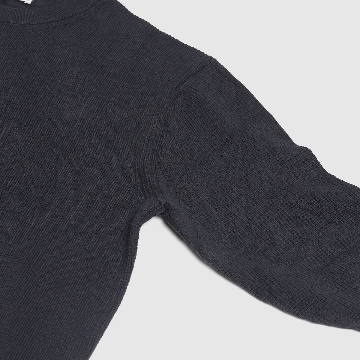 Merz b. Schwanen Lightweight Waffle Long Sleeves Crewneck Shirt