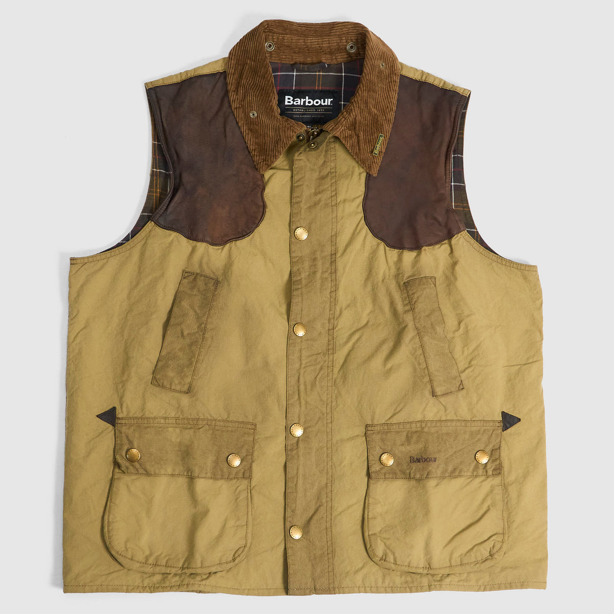 Barbour Timeworn Waxed Outdoor Vest