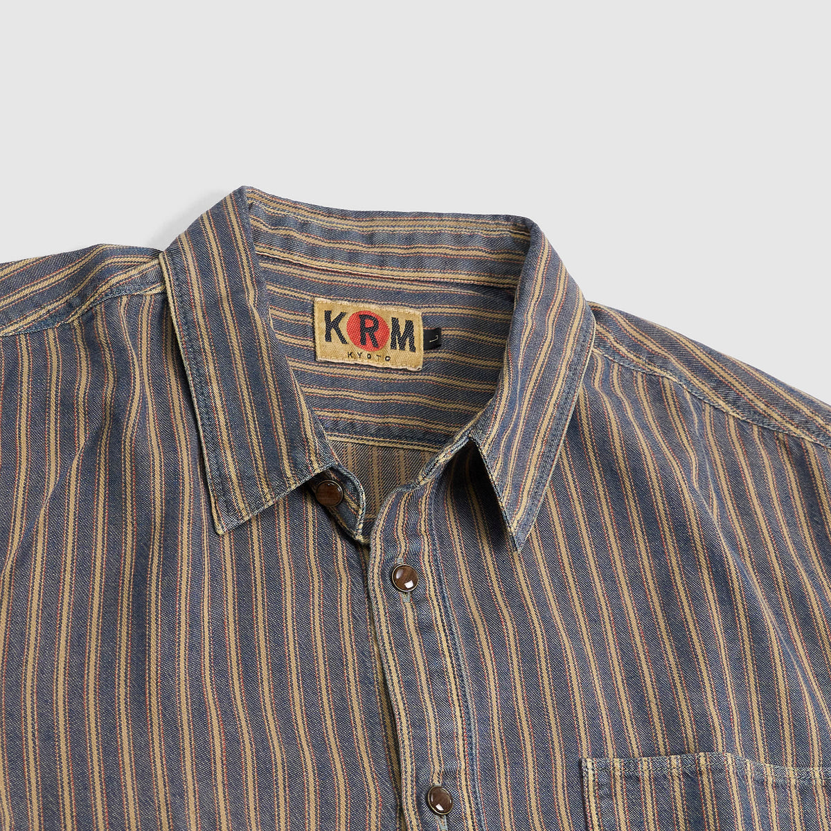 KRM Nostalgic Stripe Indigo Shirt