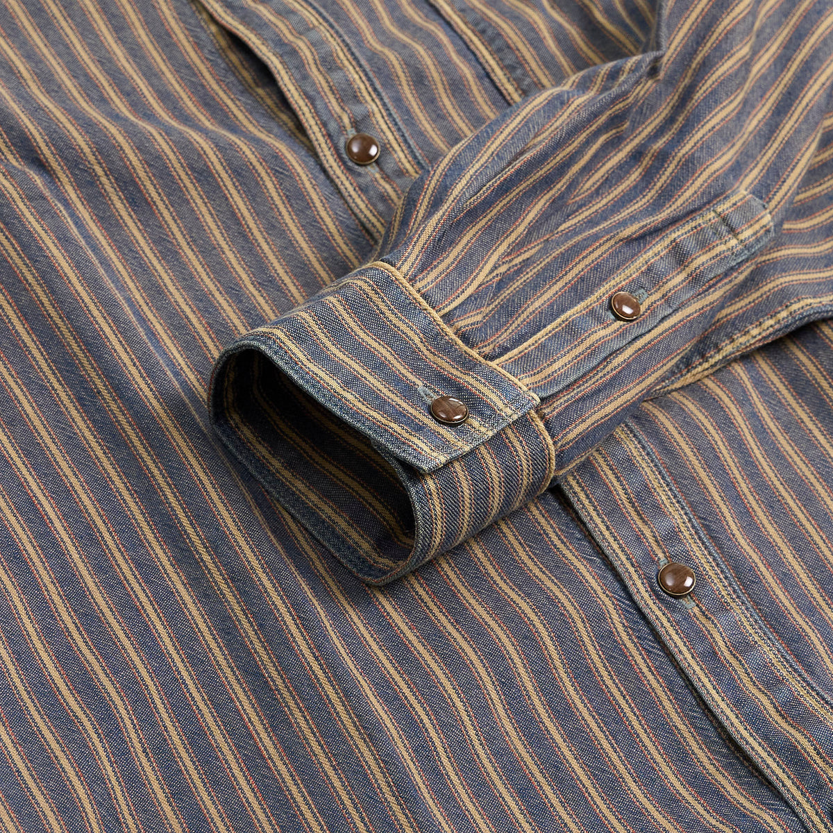 KRM Nostalgic Stripe Indigo Shirt