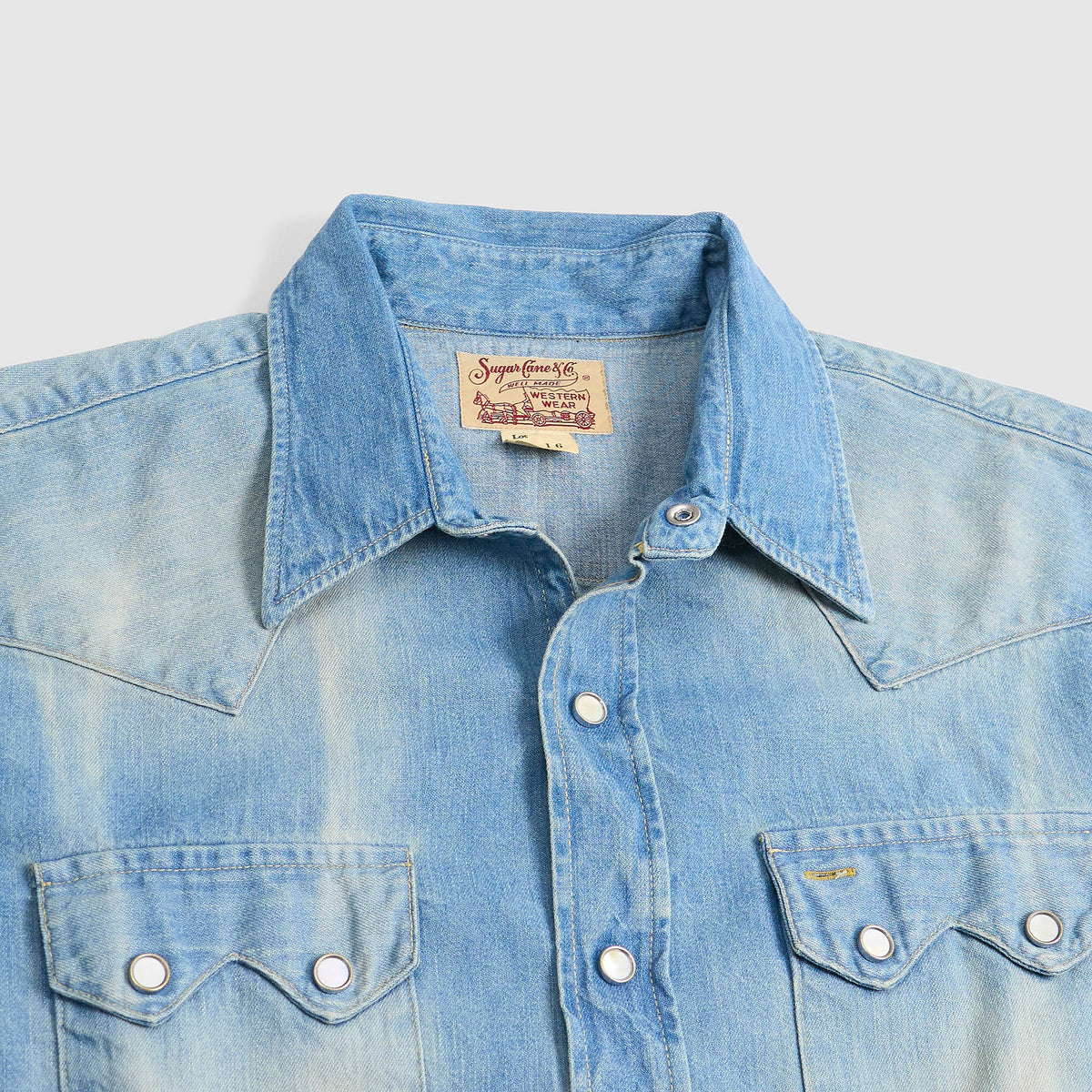Sugar Cane Timeworn Inspired Denim Shirt