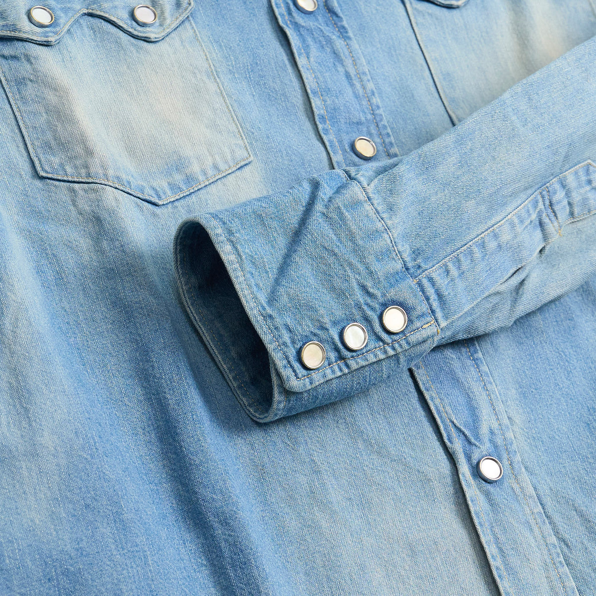 Sugar Cane Timeworn Inspired Denim Shirt