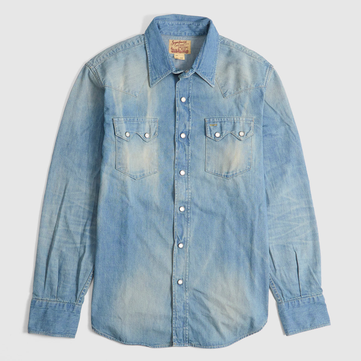 Sugar Cane Timeworn Inspired Denim Shirt