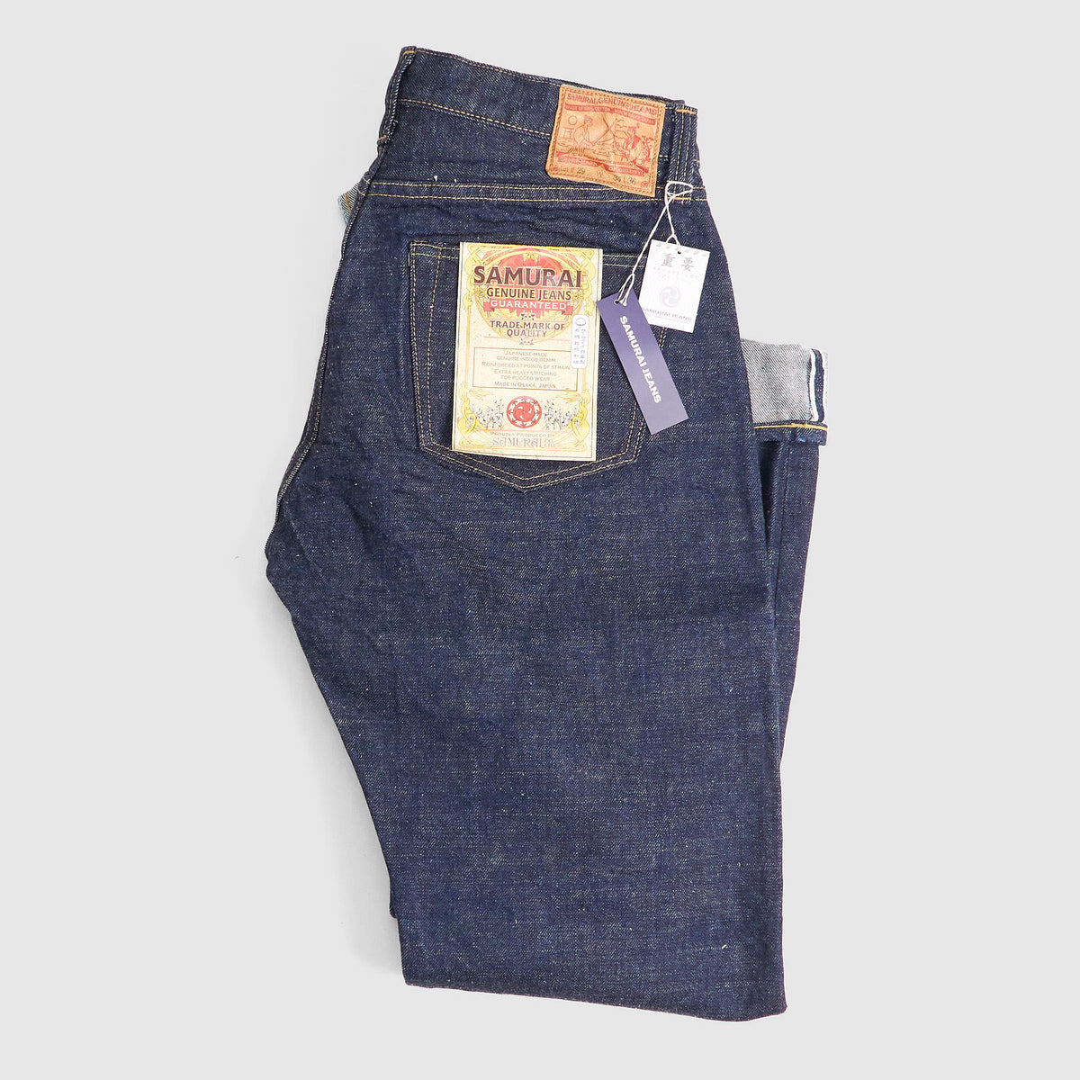 Samurai Jeans 5-Pocket 15oz S510HX II Vintage Denim Straight Jeans