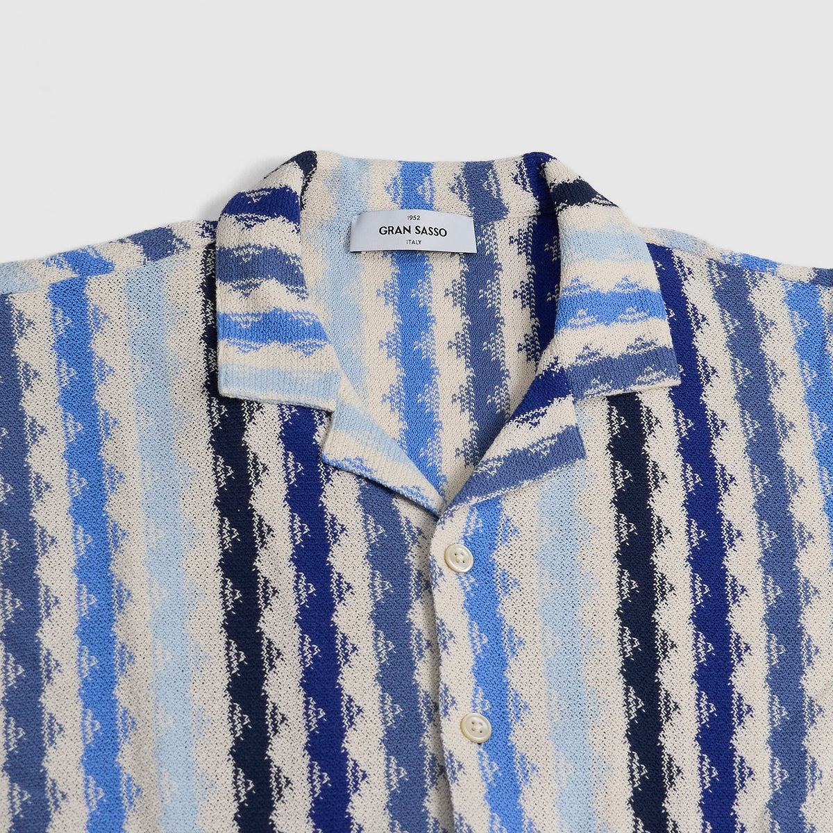 Gran Sasso Knitted Lightning Short Sleeve Shirt