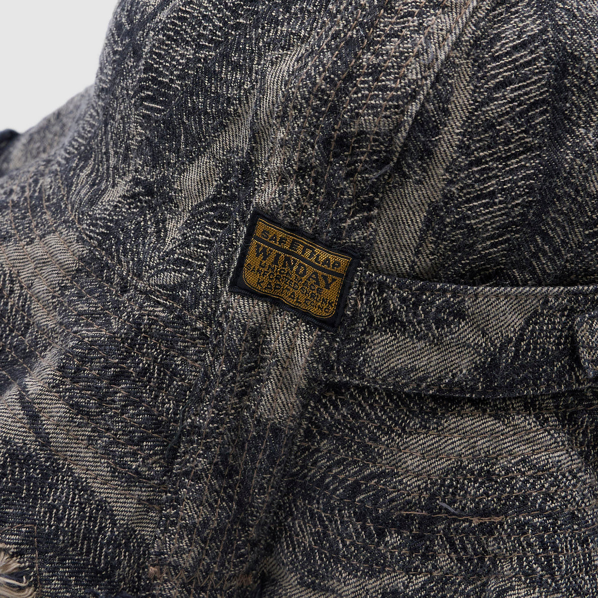 Kapital Kountry 12oz Magpie Denim Radio Tulip Hat