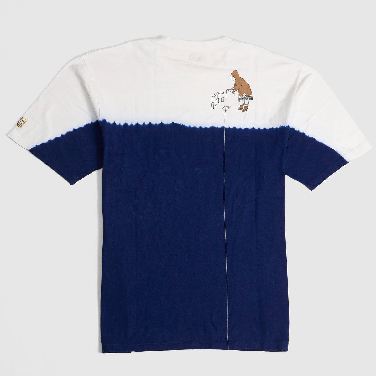 Kapital Hand Dyed Deep Ice Fishing Crew Neck T-Shirt