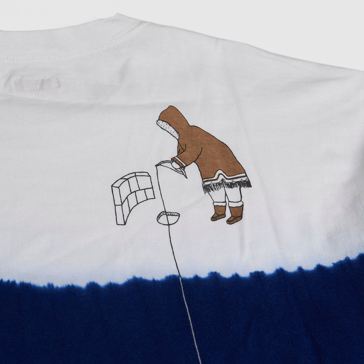 Kapital Hand Dyed Deep Ice Fishing Crew Neck T-Shirt