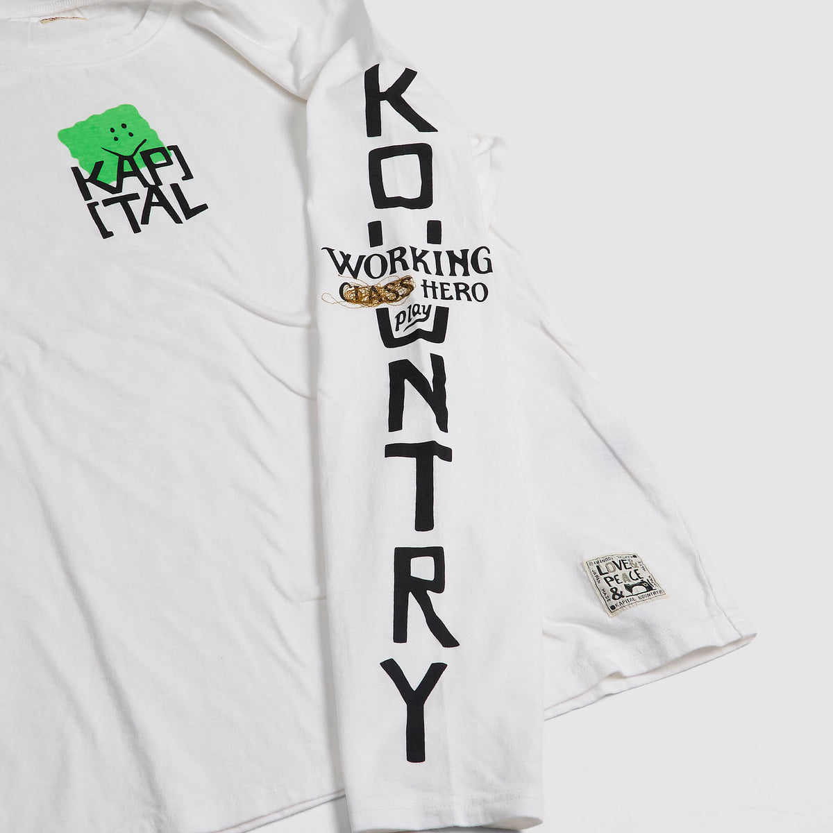Kapital Buster Peckish Kap Crew Neck Long Sleeve T-Shirt