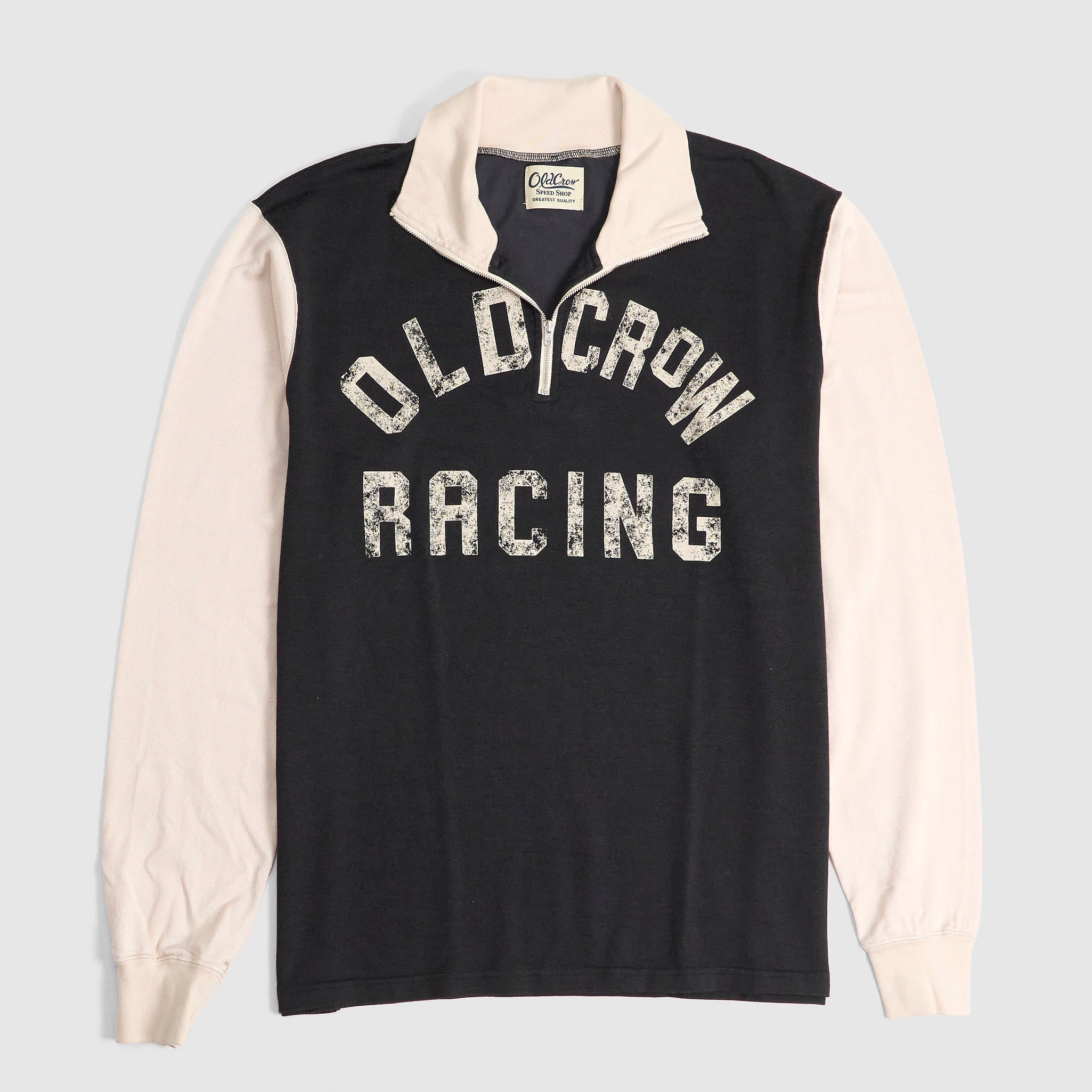 Old Crow Speed Shop by Glad Hand & Co. Racing Half Zip Jersey