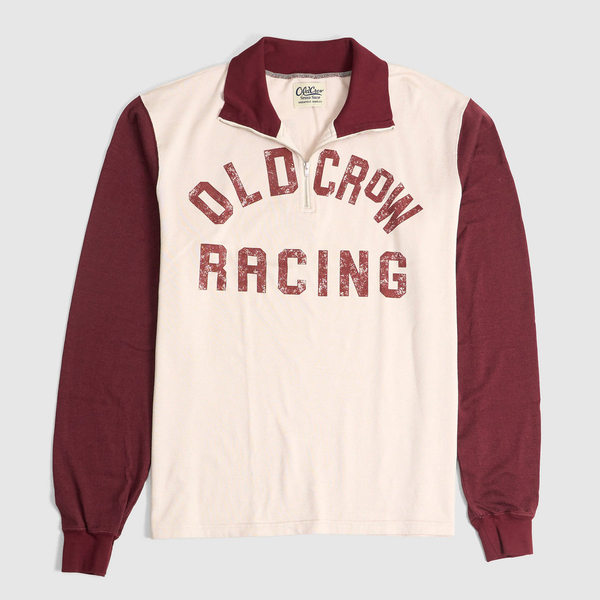 Old Crow Speed Shop by Glad Hand & Co. Racing Half Zip Jersey
