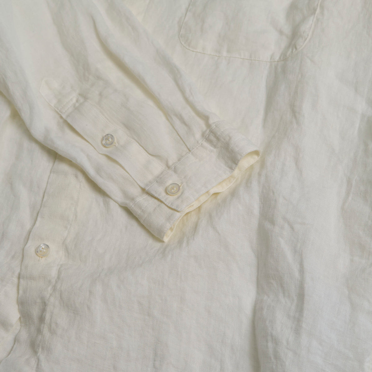 Blue Blue Japan Stand Up Collar Linen Shirt