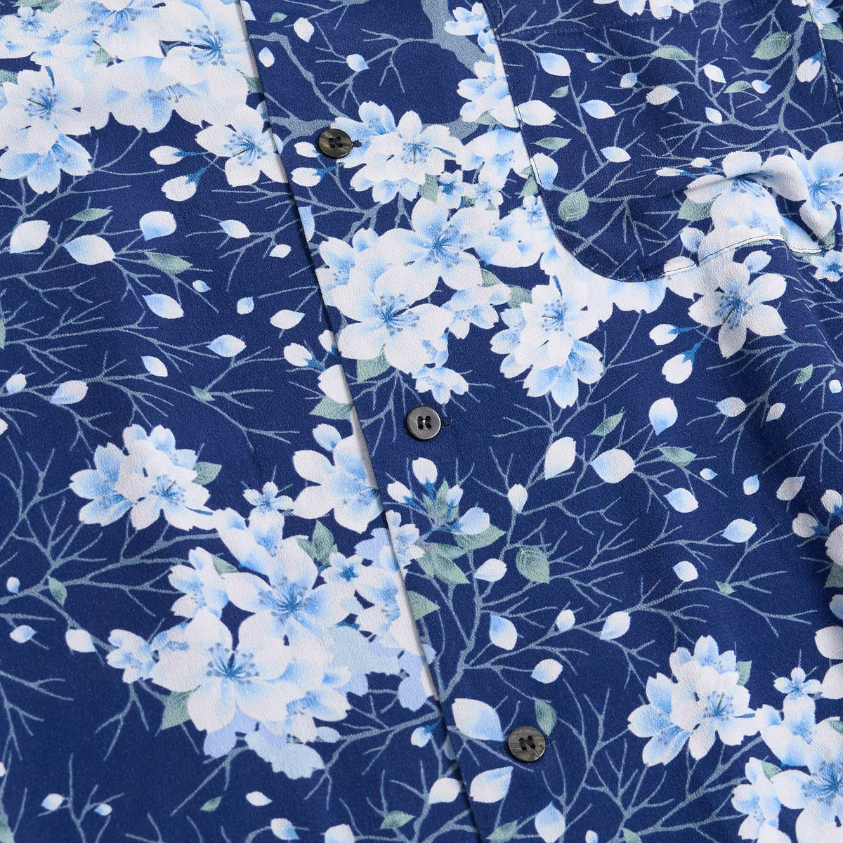 Blue Blue Japan Sakura Kaza Hawaiian Shirt