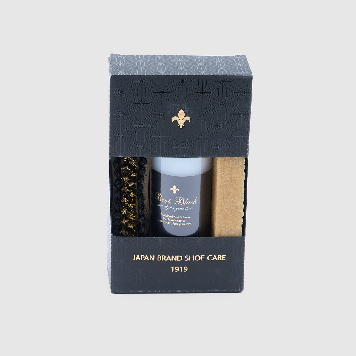 Boot Black Japan Suede Shoe Care Set
