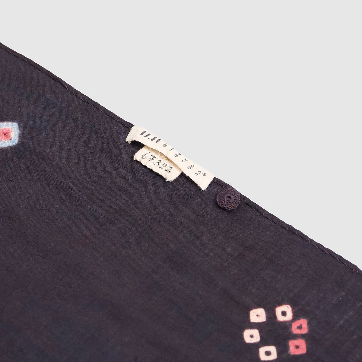 11.11 / eleven eleven Black Batique Stripe Bandana