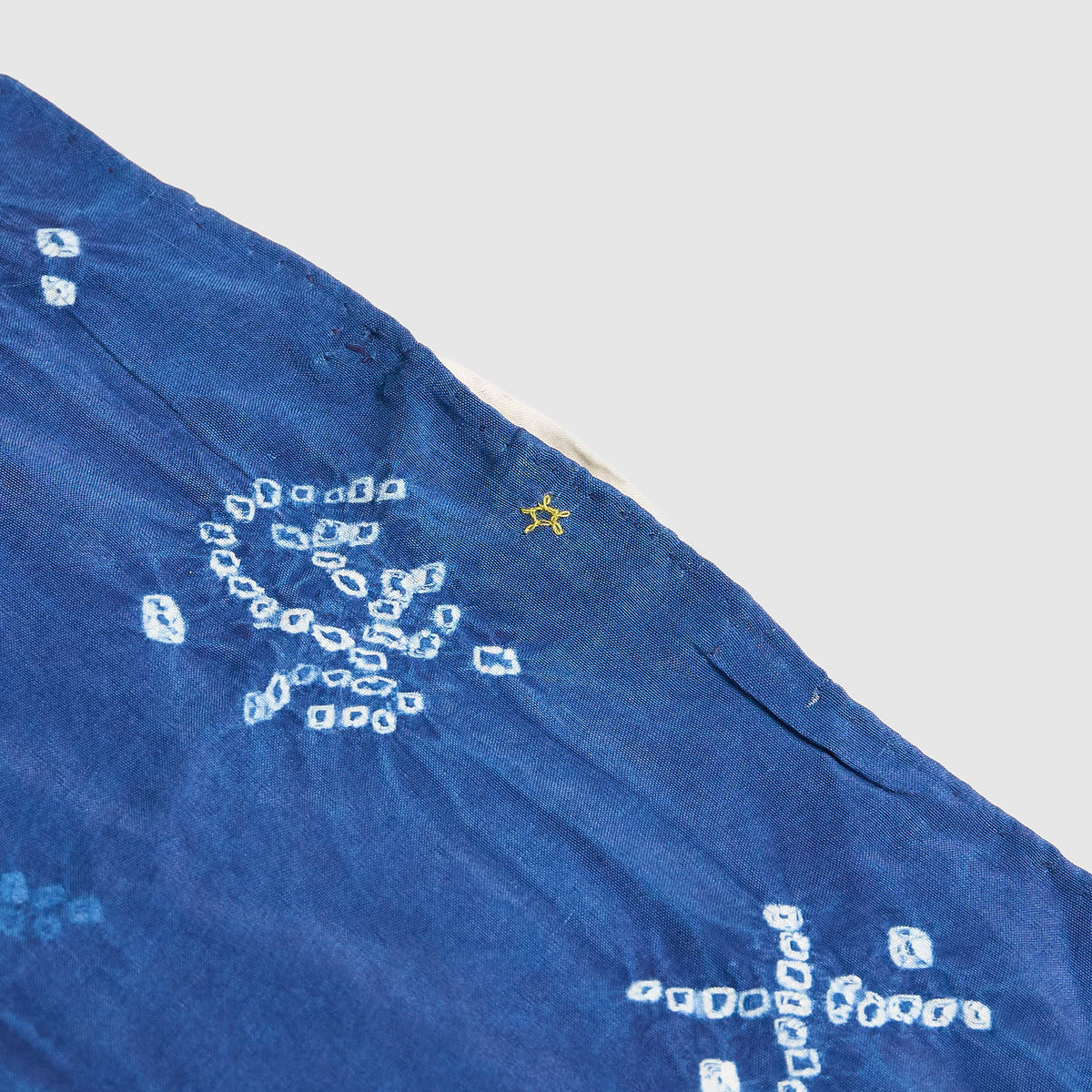 11.11 / eleven eleven Indigo Silk Batique Stripe Bandana