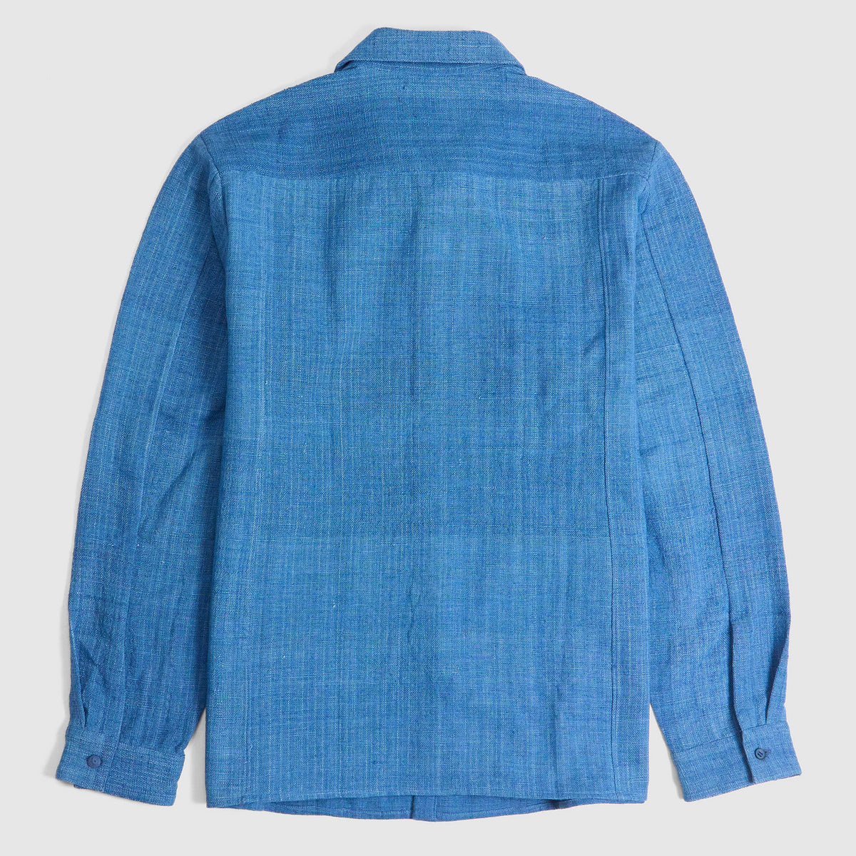 11.11 / eleven eleven Tangaliya Weave Indigo Shirt
