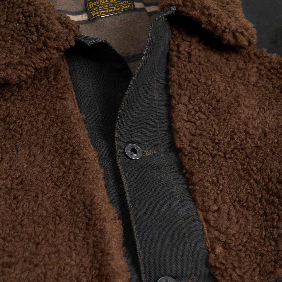 Double RL Midnight Canvas Grizzly Moto Jacket