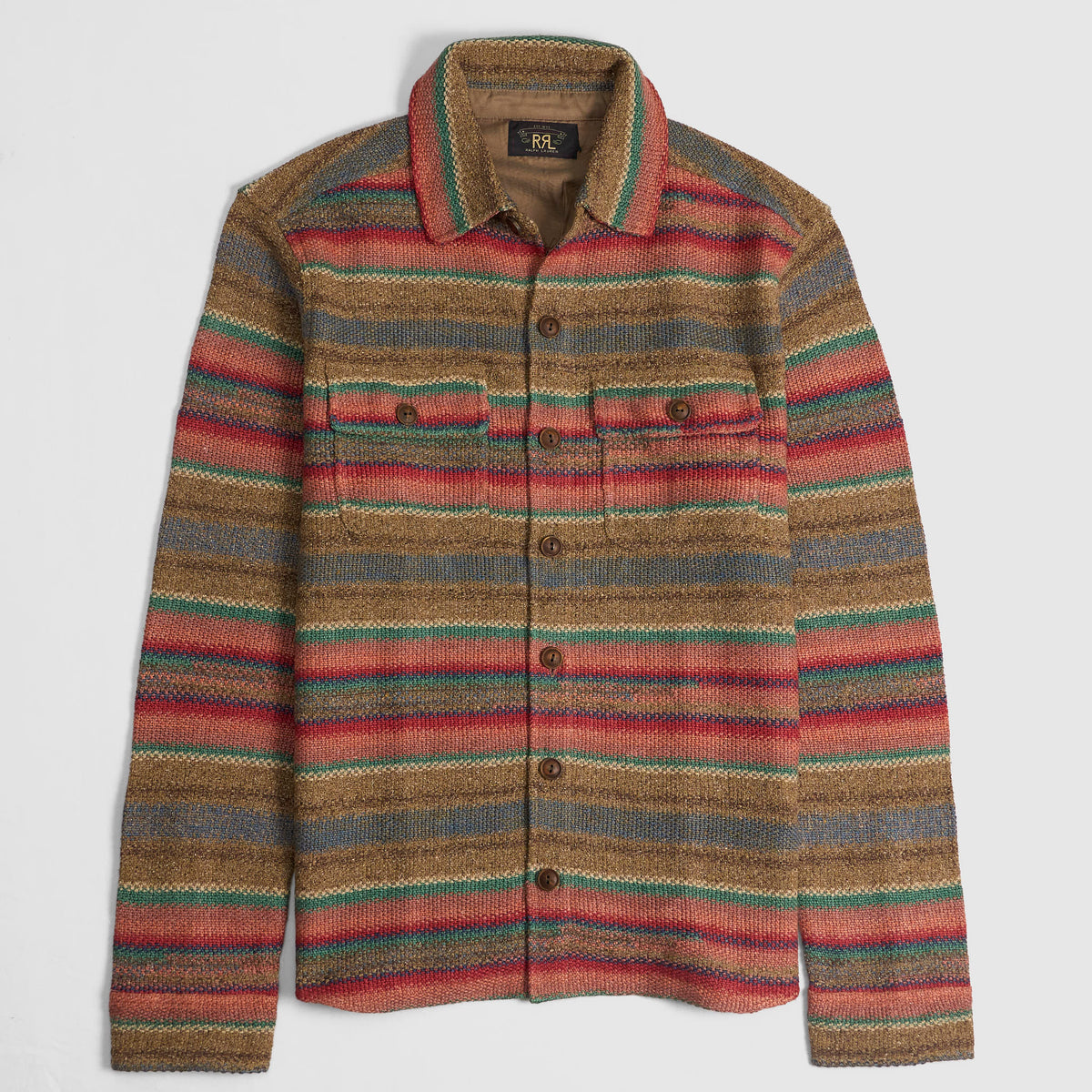 Double RL Knitted Linen/Silk Overshirt